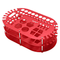Miniatyrbillede 7 af 8: Skrivebords Organizer Stativ Værktøj Organizer Stativ Stativ Opbevaringsholder Aluminiumlegering til Modelbil Hardware Rød