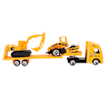 Pikkukuva 3 / 8: 4 kpl setti 1: 64 Alloy Engineering Car Vehicle Playset Set Simulointi Rakennusperävaunu Tyyppi A