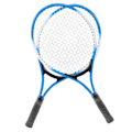 Miniatyrbillede 3 af 8: Tennisracket til børn i jernlegering til begyndertræning med bold og taske (blå)