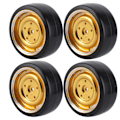 Pikkukuva 3 / 8: 4kpl 63 mm RC-auton metallivanteet Driftdäck varaosat Tarvikkeet Sopii WPL D12 RC-kuorma-autoon