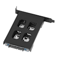 Miniatyrbild 6 av 8: SATA HDD-bricka Rostfritt stål Intelligent designstöd SATA SSD 6 Gbps High Speed ​​2,5 PCI-hårddiskfodral