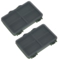 Miniatyrbilde 2 av 8: 2 stk Fiskekrok Agn Gadget Box Mini PP Oppbevaringsboks Etui for fiskeutstyr Tilbehør 4 rom