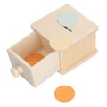 Miniatyrbilde 6 av 8: Barn Pedagogisk Leke Multifunksjonell Kompositt Tre Foreldre Barn Kasting Simulering Modell Leke Myntboks