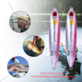 Miniatyrbillede 6 af 8: 2 stk Simuleringsfisk Form Lokke Agns Fiskeudstyr Levende Svømmende Pink