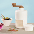 Miniatyrbild 6 av 8: Handvev Ice Crusher Multipurpose Food Grade Mini Snow Cone Machine för hemmabruk Vit