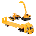 Pikkukuva 8 / 8: 4 kpl setti 1: 64 Alloy Engineering Car Vehicle Playset Set Simulointi Rakennusperävaunu Tyyppi A