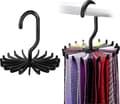 2-pack Twirl slipsställ bälteshängare krok för garderobsorganisatör