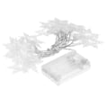 Miniatyrbillede 2 af 8: 3 meter snefnugformede lyskæder LED julelys til hjemmet gardin fest Ferie dekoration Hvid lys