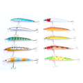 Pikkukuva 3 / 8: 10 kpl Värikkäitä 95 mm Crankbaits-uistinlusikoita Teräviä Koukkuja Syöttejä Takla Kalastustarvikkeita