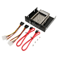 Miniatyrbild 3 av 8: 2,5 tum internt hårddiskhölje Dual Bay SATA II-gränssnitt 7 mm till 9,5 mm hårddisk tjocklek Hårddisk mobil rackbur