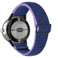 Elastisk urrem i vævet stil Kompatibel med Google Pixel Watch med sort stik - Lilla / Blå Blå blue