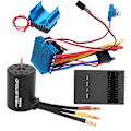 Miniatyrbilde 6 av 8: 3650 Motor 3100Kv Brushless ESC Kjølefinne Programmeringskortsett for 1/10 RC-bil (60A)