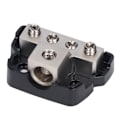 Miniatyrbild 6 av 8: 4 Way Power Distribution Block Amp Säkringshållare Jordfördelare Splitter Bilstereoförstärkare
