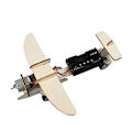 Miniatyrbilde 5 av 8: DIY Trepussel for barn Fly og Helikopter Studenter Håndlaget modell Glider Kit