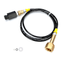Miniatyrbillede 2 af 8: 1,7 m CGA320 Gevind CO2 Sodavand Ekstern Slange Adapter Sæt til Køkken Sodavand Cylinder Spand