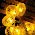 Miniatyrbillede 6 af 8: 1,5 m 10 LED-lysstreng Have Julbelysning Holiday Party Dekoration (citron)