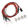 Pikkukuva 8 / 8: 5 kpl RC-auton LED-valokitti 5 mm punaiset LED-helmet Traxxasille, Hsp:lle, Redcatille, Axial Scx10:lle, D90:lle, Hpi RC-autoille