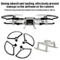 Miniatyrbillede 8 af 8: RC Forlænget Højdestav Propellerbeskyttelsesring Sæt Passer til DJI Mavic Mini (Sort)