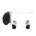 Miniatyrbillede 1 af 8: Bomuldspindholder Får Design Transparent Tandpirkere Opbevaringsboks Beholder Hjemindretning Sort