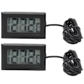 Miniatyrbillede 2 af 8: 2 stk elektronisk digital termometer termostat temperaturmåler 2s Opdatering med ProbeBlack