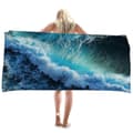 Mikrofiberhandduk, Snabbtorkande Strandhandduk, Badhandduk