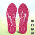 Miniatyrbillede 5 af 8: Ortotiske indlægssåler Flade fødder Arch Support Memory Foam indlægssål Sko Pad Comfort Rose Red til kvinder