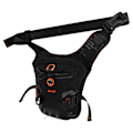 Miniatyrbillede 3 af 8: Slingtaske Multifunktionel Mænd Fanny Pack Nylon Sort Midjebælte Bærepose til Rejser Camping Træning Gåture