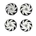 Pikkukuva 6 / 8: 4 kpl 60 mm omnipyöriä, alumiiniseos, omnipyöräsetti, 2 vasenta, 2 oikeaa, 14159
