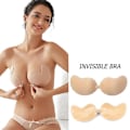 Miniatyrbillede 1 af 5: Silikon Brystvorte Dæksler Pasties Stickers - Selvklæbende Usynlig BH Løft Tape - Push Up Strapless BH (2 stk)