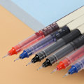 Miniatyrbillede 5 af 8: 2 stk Rollerball Pen 0,5 mm Finspids Hurtigtørrende Rolling Ball Flydende Blækpen til Studerende Blå