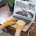 Miniatyrbilde 2 av 5: USB-oppvarmede vinterhansker for menn og kvinner - Svart