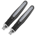 Miniatyrbillede 4 af 8: 1 par 12LED Universal Motorcykel Flydende Vand Blinklys Indikator