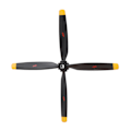 Miniatyrbillede 5 af 8: Propellerblad til WLtoys XK A280 Plast RC Flyvemaskine Reservedele Tilbehør til udskiftning Sort