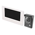 Pikkukuva 8 / 8: Videoovikello 7 tuuman HD Yökuva IP55 vedenkestävä intercom visuaalinen ovikello asunnoille 100‑240V AU-liitäntä