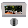 Miniatyrbild 6 av 8: Intelligent Visual Doorbell 4,3-tums skärm trådlös HD Electronic Visual Intercom Doorbell för Tuya APP