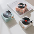 Miniatyrbilde 8 av 8: Bluetooth-høyttaler Retro Bluetooth-platespiller Trådløs musikkminihøyttaler