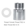 Miniatyrbilde 8 av 8: CO2-Sylinder Tank Adapter Konverter T21-4 til W21.8-14 for Soda Stream Brygg Øl Fat