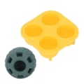Miniatyrbild 8 av 8: 2st Valpgodisbricka Form Tvättbar Gummi Säker Långvarig Återanvändbar Hundfyllbar Godisbricka för liten hund Gul Kvadratgrön Rund