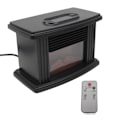Miniatyrbillede 3 af 8: Rumsovn i åben pejs-stil 1000W LED-skærm Hurtig opvarmning Bærbar til skrivebord i soveværelset i hjemmet (EU-stik 220V)