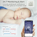 Miniatyrbild 7 av 8: Smart WiFi Fuktighetssensor Hygrometer Utomhus inomhustermometer Digital LCD-skärm Temperaturfuktighetsmätare