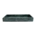 Brett 30x15 cm Avlang Marmor Form Living Grön green