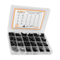 Miniatyrbild 5 av 8: 1220 st Insexhylsa Skruv Mutter Bricka Kit Sortiment Cap Head Kolstål M2 M3 M4 M5 Svart