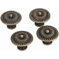 Miniatyrbilde 1 av 4: Håndtak til vintageskap, 4-pakning (bronse)