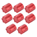 Miniatyrbild 8 av 8: 8st RC hjulfälg Center Cap Adapter M4 Mutter för Traxxas/Hsp/Axial Scx10 D90 1/10 RC CarRed