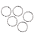 Miniatyrbillede 5 af 8: 5 stk svejset O-ring rustfrit stål marinekvalitet rund ring til sejlads dykning bagage 4x20 mm