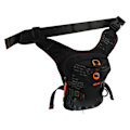 Miniatyrbillede 2 af 8: Slingtaske Multifunktionel Mænd Fanny Pack Nylon Sort Midjebælte Bærepose til Rejser Camping Træning Gåture