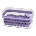 Miniatyrbild 4 av 8: Iskubbricka Dubbellager 64st Ice Maker Box Hem Press Easy Release Ice Frys Förvaringsbox Lila