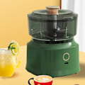 Miniatyrbild 6 av 8: Elektrisk kötthackare mixer Multifunktionsblad i rostfritt stål Effektiv säker matmixer för kök Ljusgrön