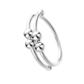 Miniatyrbillede 4 af 8: 2 stk Fidget Ring Guld og Sølvlegering Reducer Angst Afslap Sinne Åbne Perler Ringe Kvinder Finger Tilbehør
