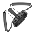 Miniatyrbillede 4 af 8: Sit-up Assistent Enhed Multifunktionel Sit-up Udstyr Stang til Indendørs Hjem Fitness Udstyr Sort